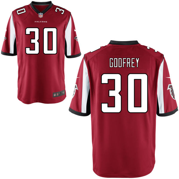 Men's Atlanta Falcons #30 Charles Godfrey Red Game Jersey