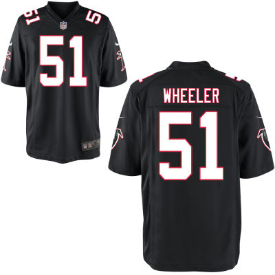 Men's Atlanta Falcons #51 Philip Wheeler Black Game Jersey