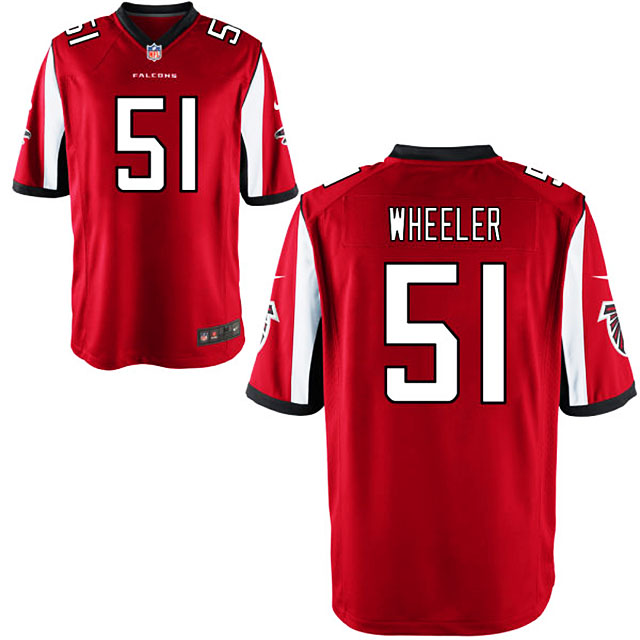 Men's Atlanta Falcons #51 Philip Wheeler Red Limited Jersey