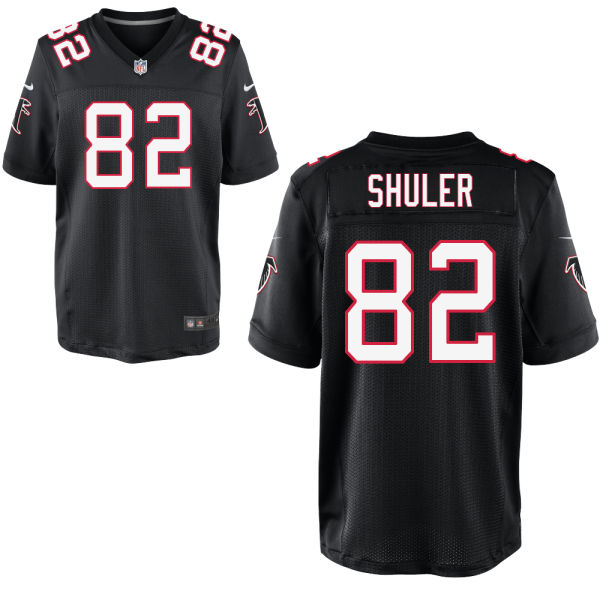 Men's Atlanta Falcons #82 Mickey Shuler Black Elite Jersey