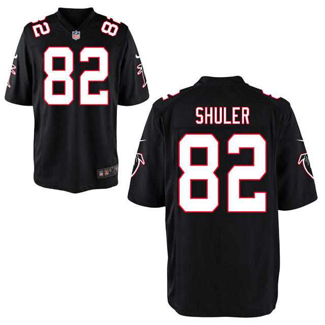 Men's Atlanta Falcons #82 Mickey Shuler Black Limited Jersey