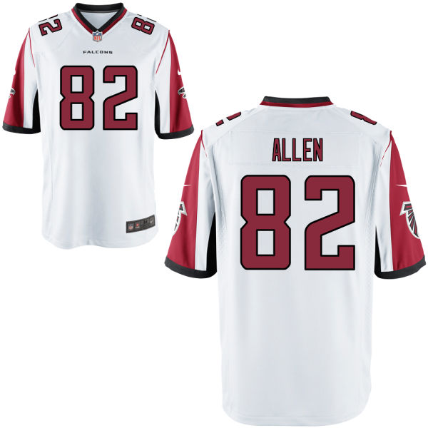 Men's Atlanta Falcons #82 Mickey Shuler White Game Jersey