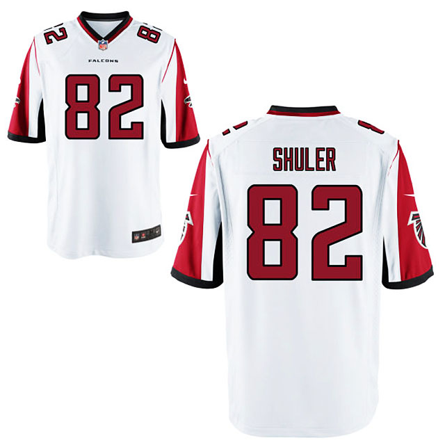 Men's Atlanta Falcons #82 Mickey Shuler White Limited Jersey