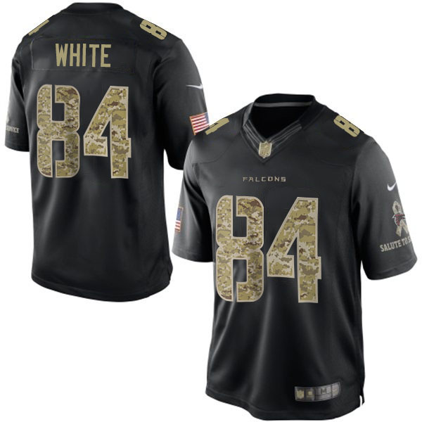 NFL Atlanta Falcons #84 Roddy White Salute To Service Black Jersey