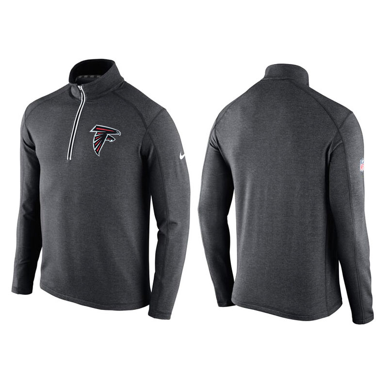 Atlanta Falcons Gray Game Day Half-Zip Knit Performance Tri-Blend Jacket