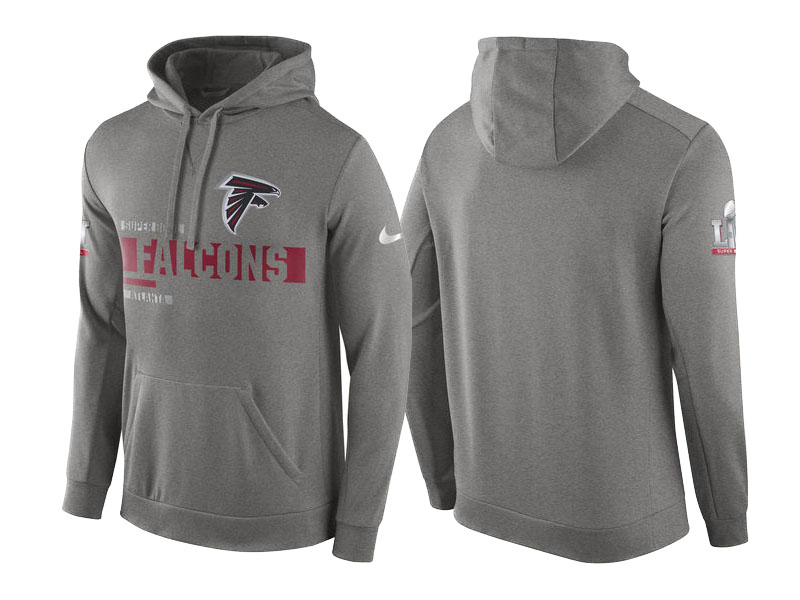 Atlanta Falcons Gray Super Bowl LI Bound Team Travel Circuit Hoodie