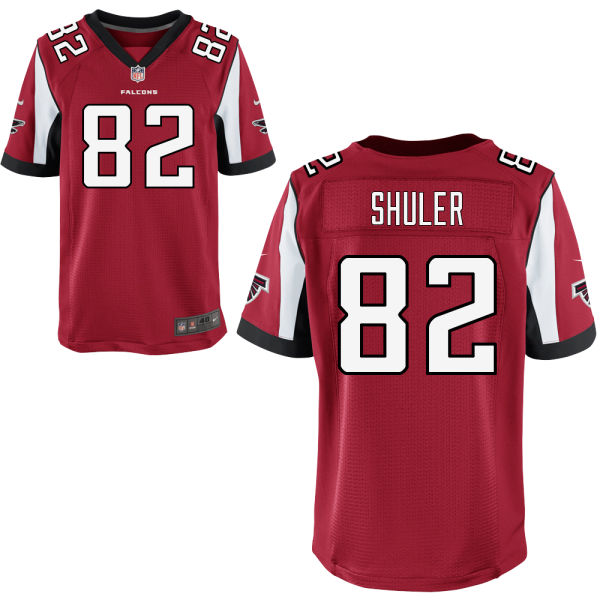 Men's Atlanta Falcons #82 Mickey Shuler Red Elite Jersey