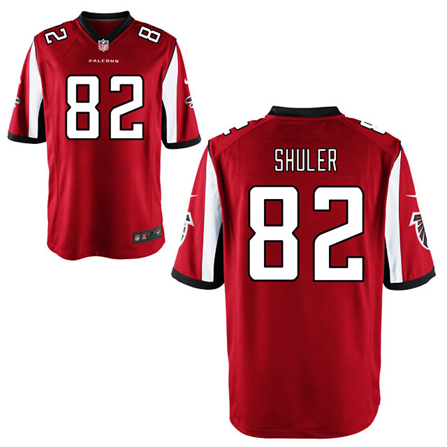 Men's Atlanta Falcons #82 Mickey Shuler Red Limited Jersey