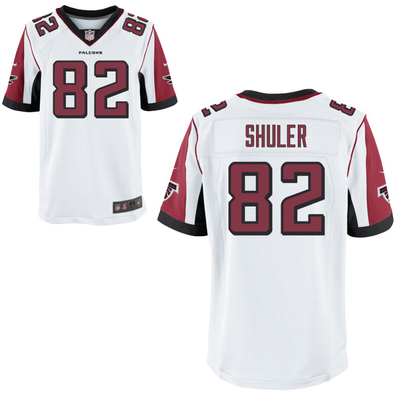 Men's Atlanta Falcons #82 Mickey Shuler White Elite Jersey