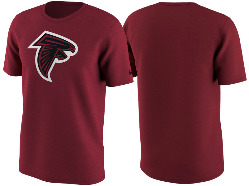 Atlanta Falcons Red Color Rush Travel T-Shirt