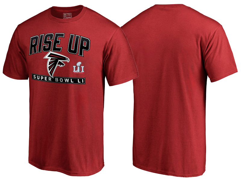 Atlanta Falcons Red Super Bowl LI Bound Go T-Shirt