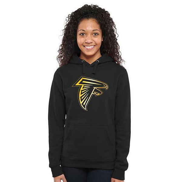 Women's Atlanta Falcons Black Gold Collection Pullover Hoodie