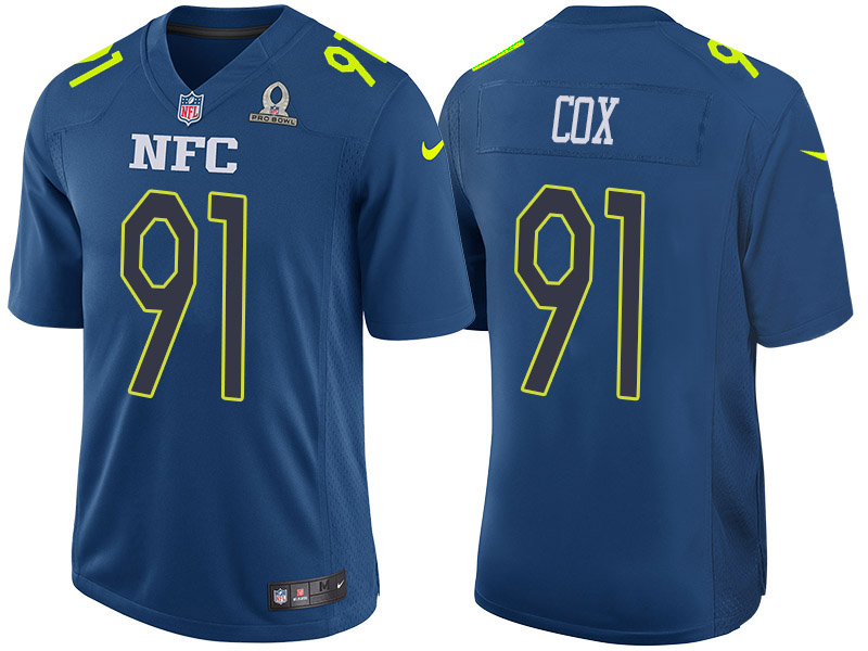 2017 Pro Bowl NFC Fletcher Cox Blue Game Jersey