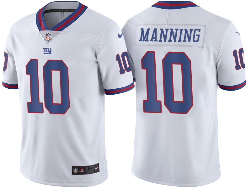 New York Giants #10 Eli Manning White Color Rush Limited Jersey