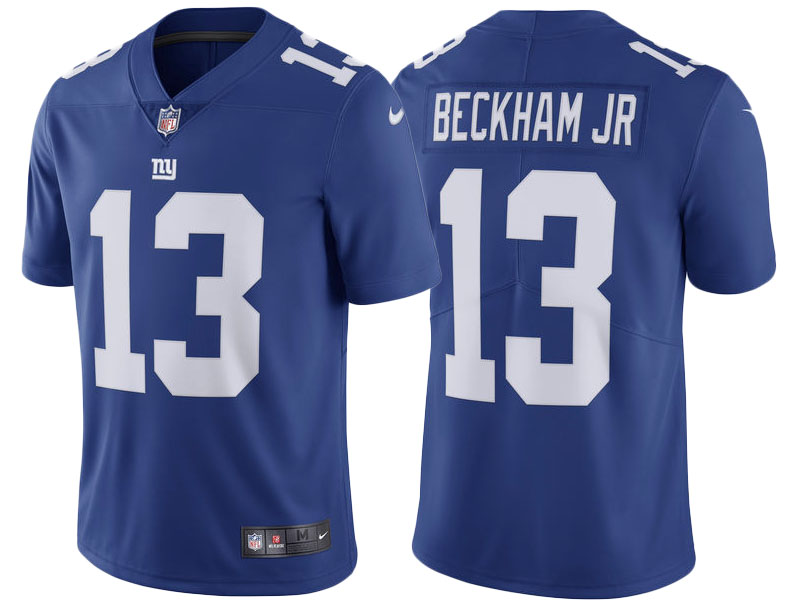 2017 New York Giants #13 Odell Beckham Royal Vapor Untouchable Limited Jersey