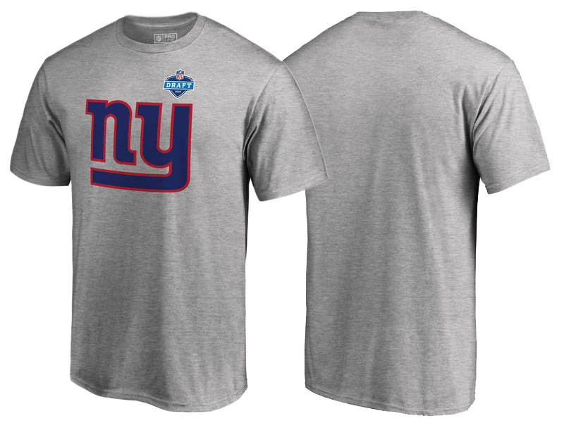 New York Giants Heather Gray 2017 NFL Draft Athletic Heather T-Shirt