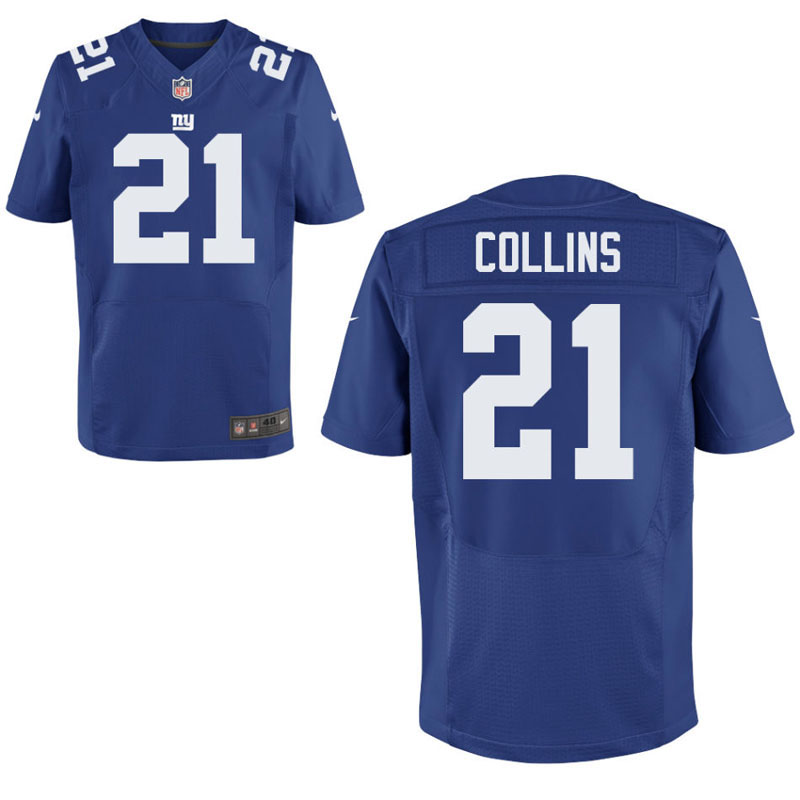 New York Giants #21 Landon Collins Royal Elite Jersey