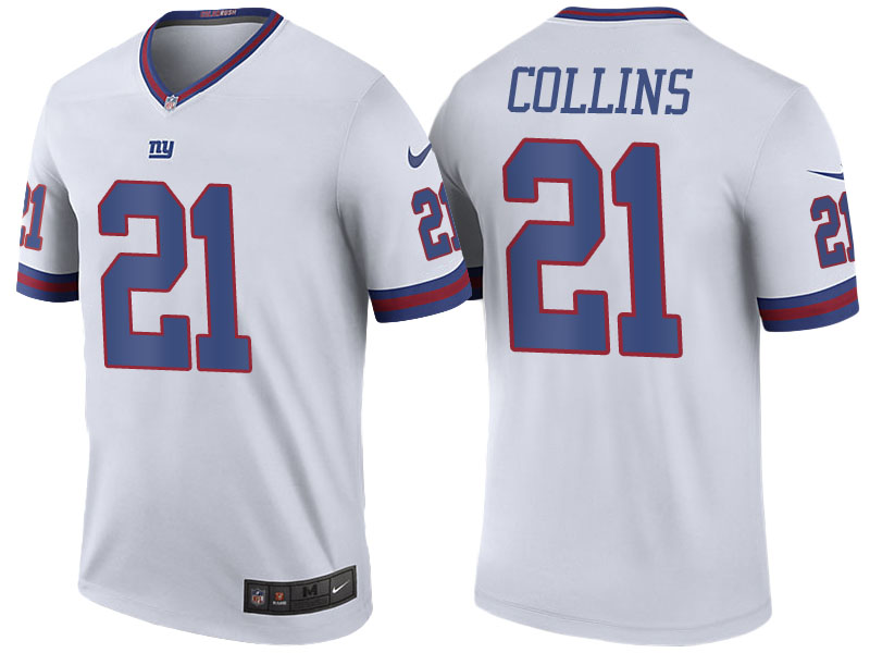 New York Giants #21 Landon Collins White Color Rush Legend Jersey