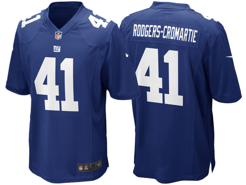 New York Giants #41 Dominique Rodgers-Cromartie Royal Blue Game Jersey