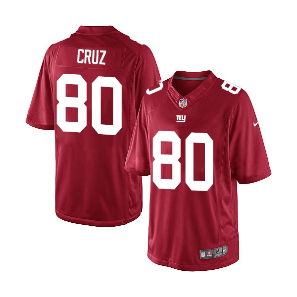 New York Giants #80 Victor Cruz Red Limited Jersey