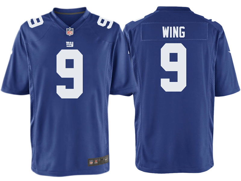 New York Giants #9 Brad Wing Royal Blue Game Jersey