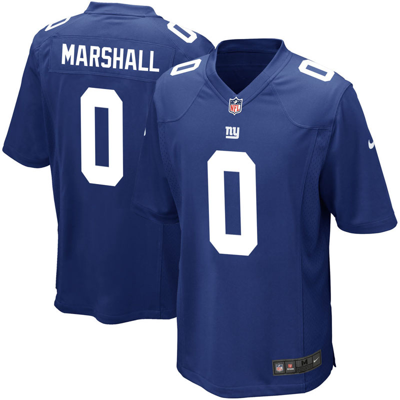 New York Giants Brandon Marshall Royal Game Jersey