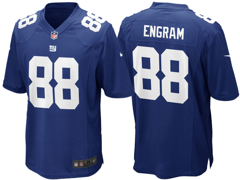 New York Giants Evan Engram Royal 2017 Draft Pick Game Jersey