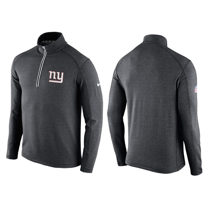 New York Giants Gray Game Day Half-Zip Knit Performance Tri-Blend Jacket