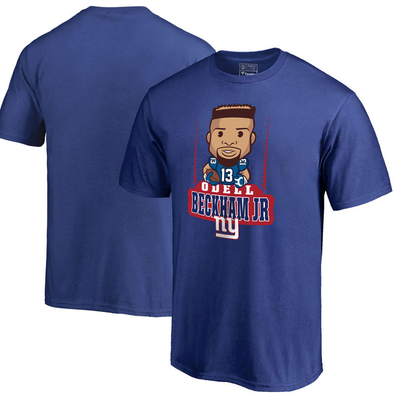 New York Giants Odell Beckham Jr Royal Pro Line Emoji Player T-Shirt