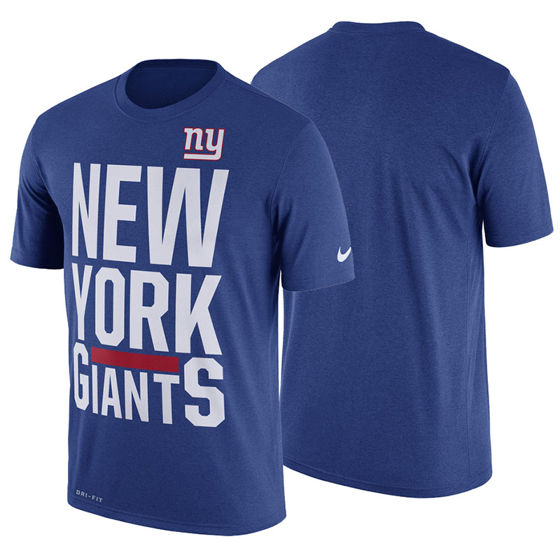 New York Giants Royal Legend Local Fans Performance T-Shirt