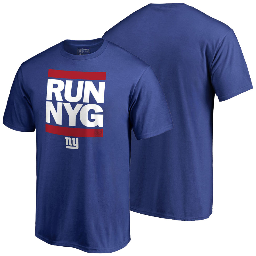 New York Giants Royal Pro Line RUN-CTY T-Shirt