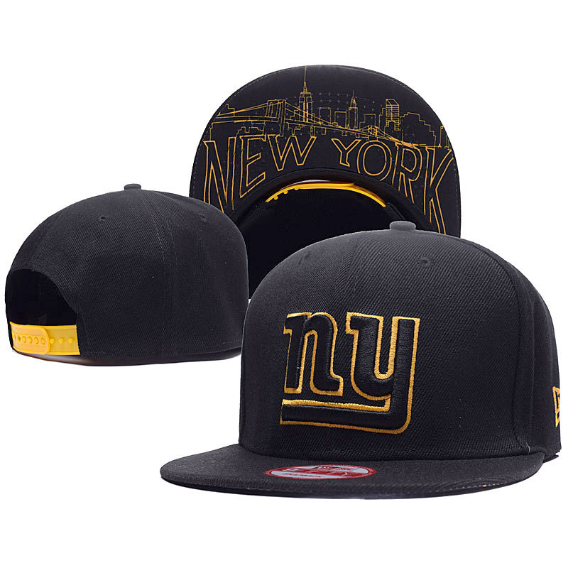 New York Giants New Era Black/Gold Super Bowl 50 Gold Collection 9FIFTY Adjustable Hat