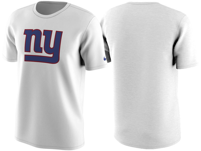 New York Giants White Color Rush Travel T-Shirt