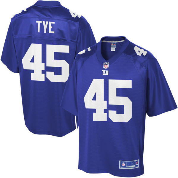 New York Giants #45 Will Tye Pro Line Royal Team Color Jersey