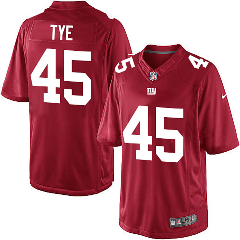 New York Giants #45 Will Tye Red Elite Jersey