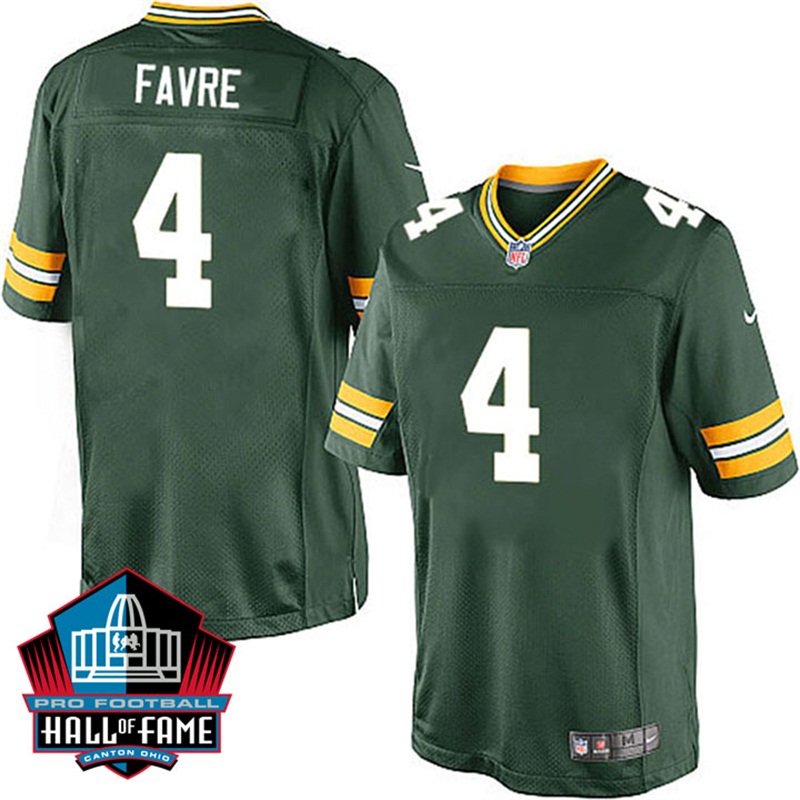 Green Bay Packers #4 Brett Favre Green Limited Jersey