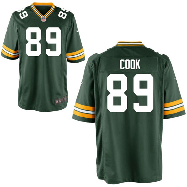 Green Bay Packers #89 Jared Cook Green Game Jersey