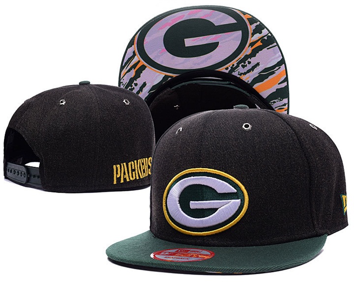 Green Bay Packers Black/Green New Era Adjustable Hat