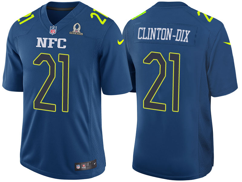 2017 Pro Bowl NFC Ha Ha Clinton-Dix Blue Game Jersey