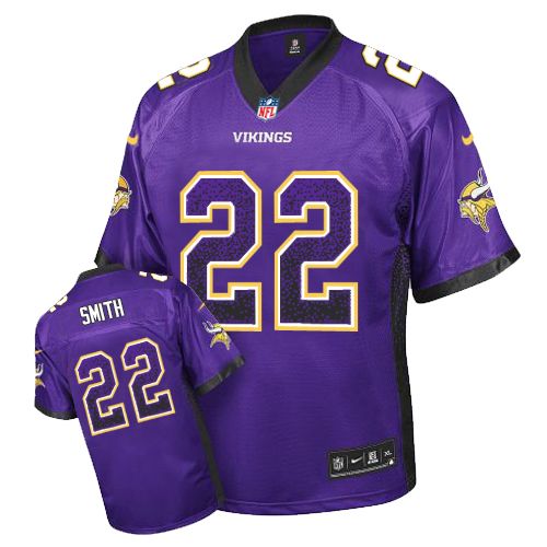 Minnesota Vikings #22 Harrison Smith Purple Drift Fashion Jersey