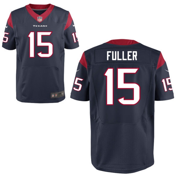 Houston Texans #15 Will Fuller Navy Elite Jersey