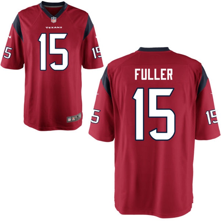 Houston Texans #15 Will Fuller Red Game Jersey