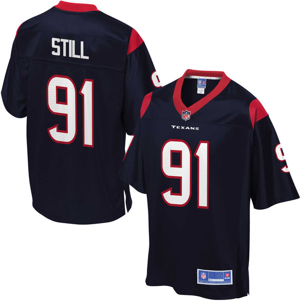 Houston Texans #91 Devon Still Pro Line Navy Team Color Jersey