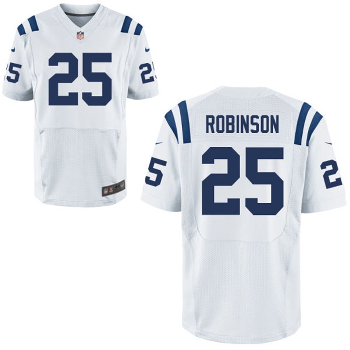 Indianapolis Colts #25 Patrick Robinson White Elite Jersey