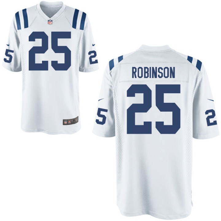 Indianapolis Colts #25 Patrick Robinson White Game Jersey