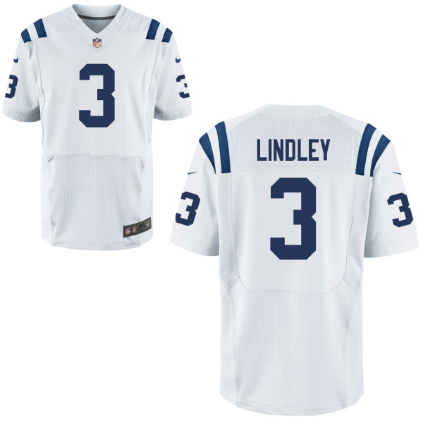 Indianapolis Colts #3 Ryan Lindley White Elite Jersey