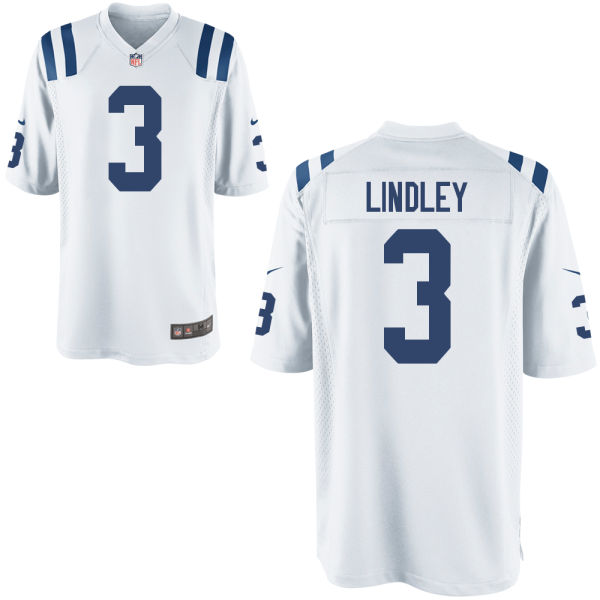 Indianapolis Colts #3 Ryan Lindley White Game Jersey