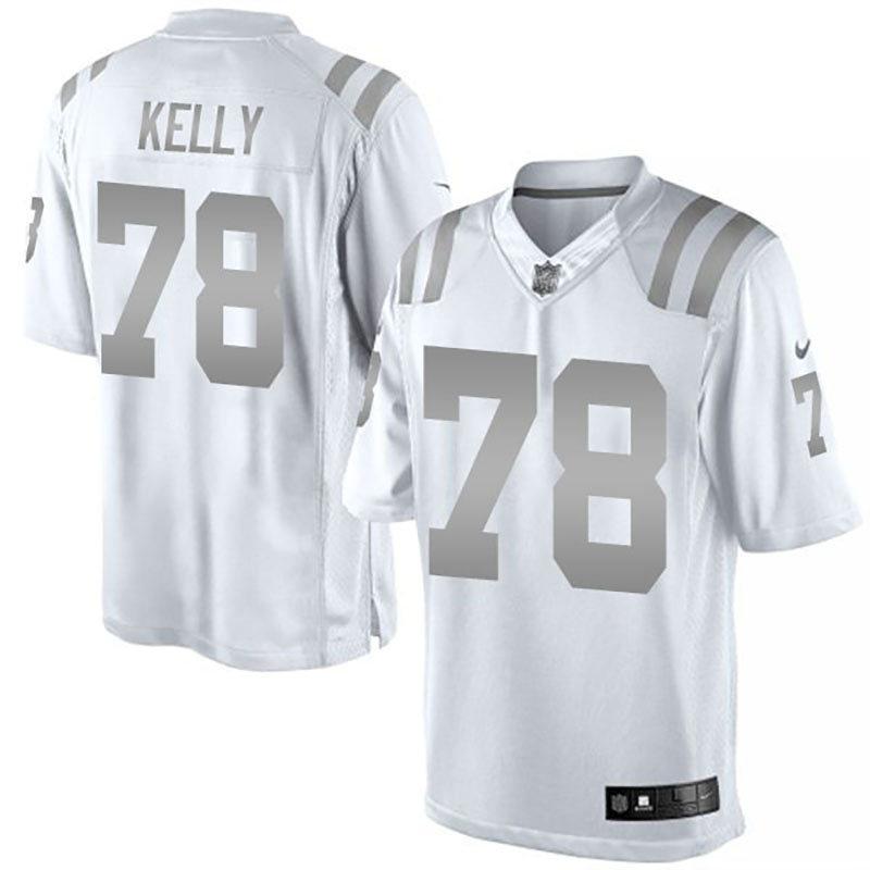 Indianapolis Colts #78 Ryan Kelly White Platinum Limited Jersey