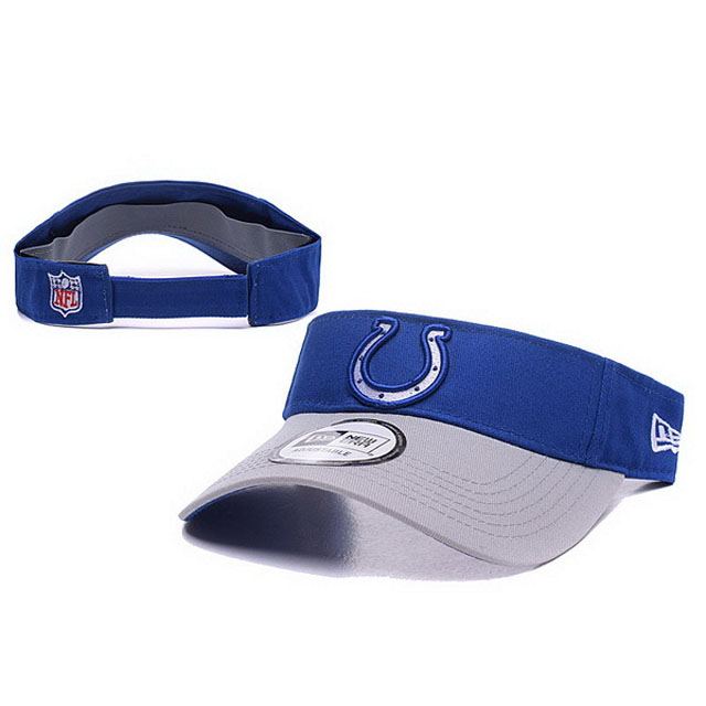 Indianapolis Colts New Era Blue Block Adjustable Visor