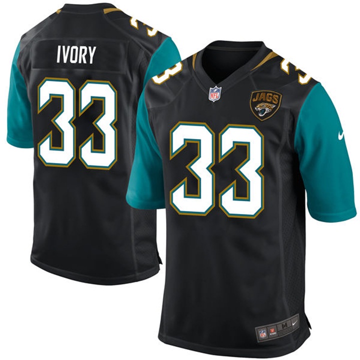 Jacksonville Jaguars #33 Chris Ivory Black Game Jersey